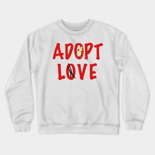 Adopt Love! - Ms. Nemo, the Cockatiel! Crewneck Sweatshirt